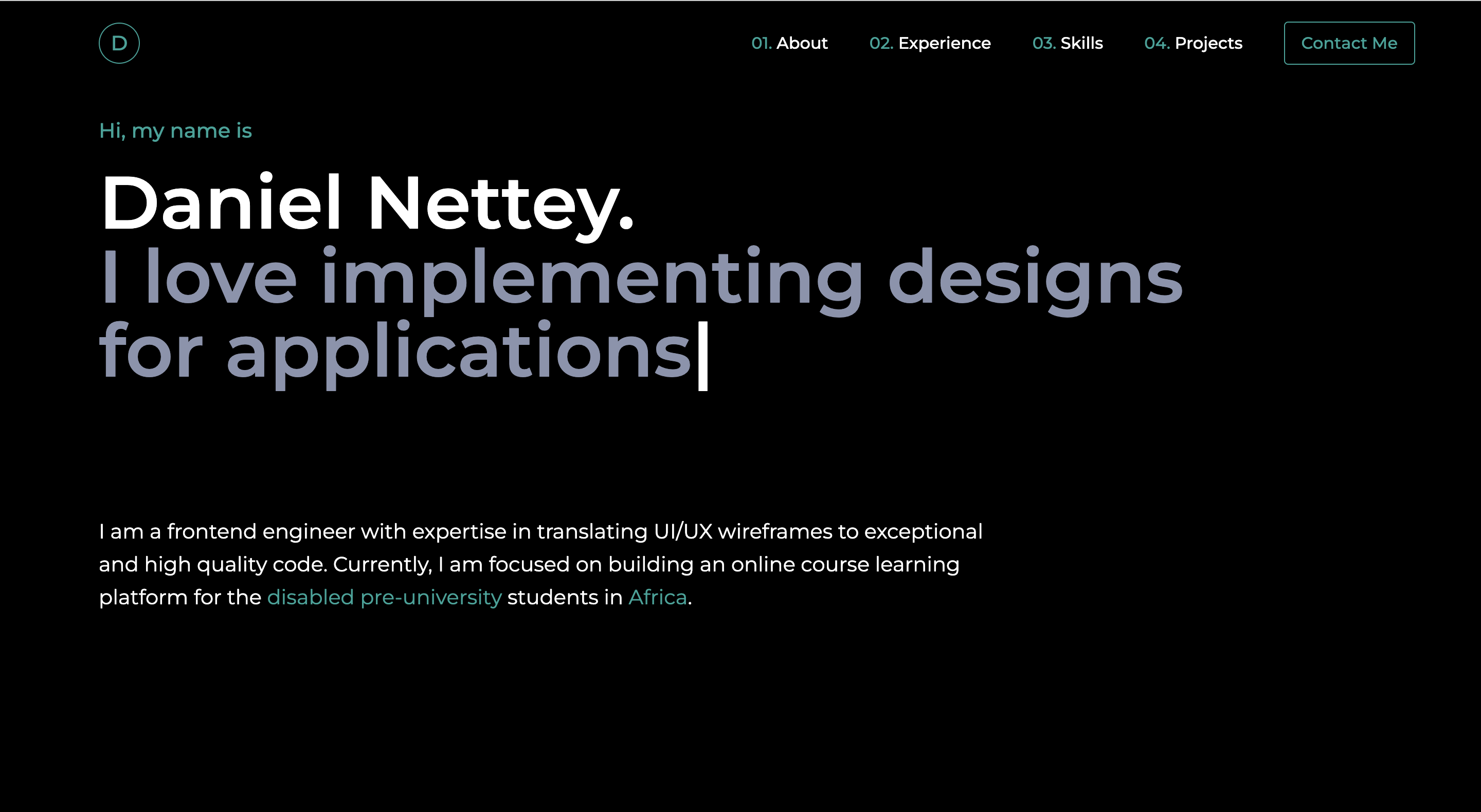Portfolio Project